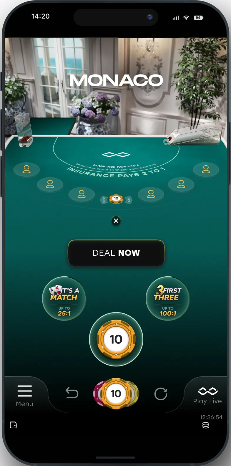 instant blackjack