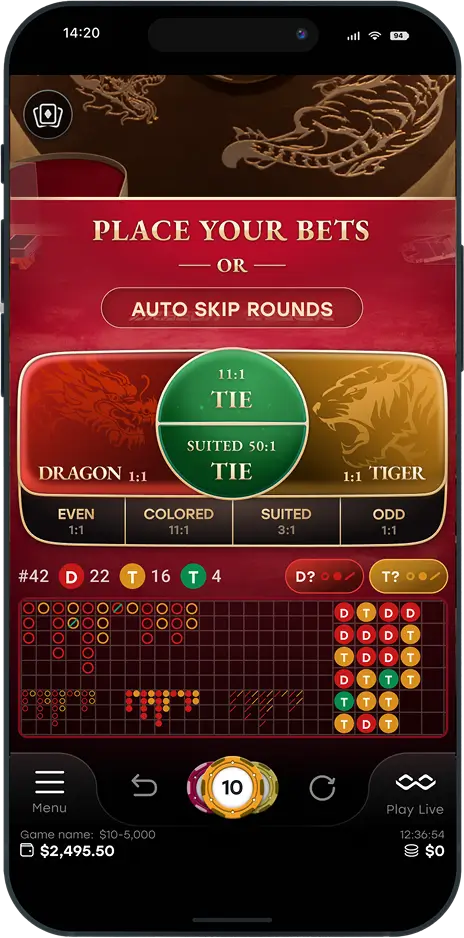 Instant Dragon Tiger